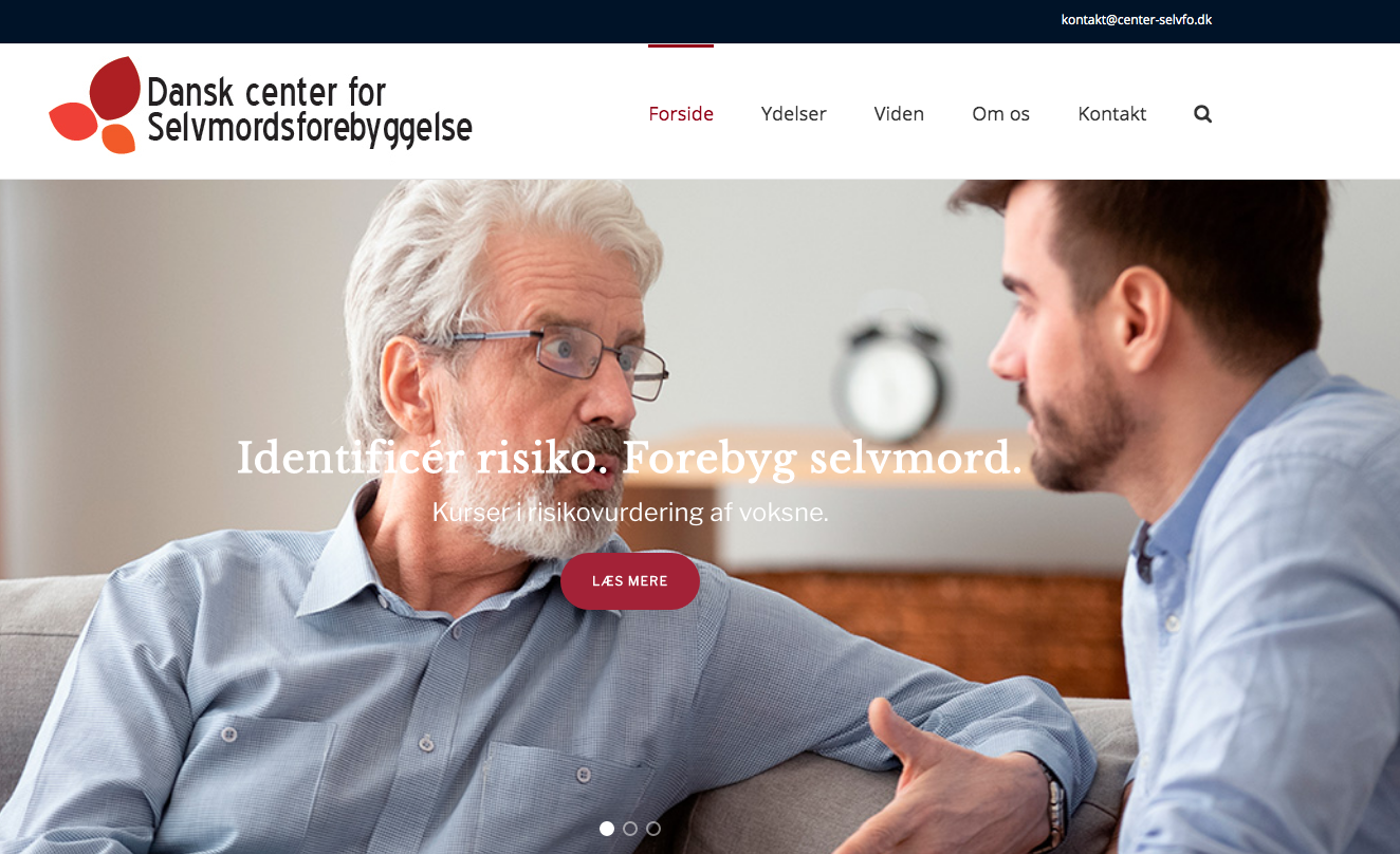 Forside Dansk Center for Selvmordsforebyggelse
